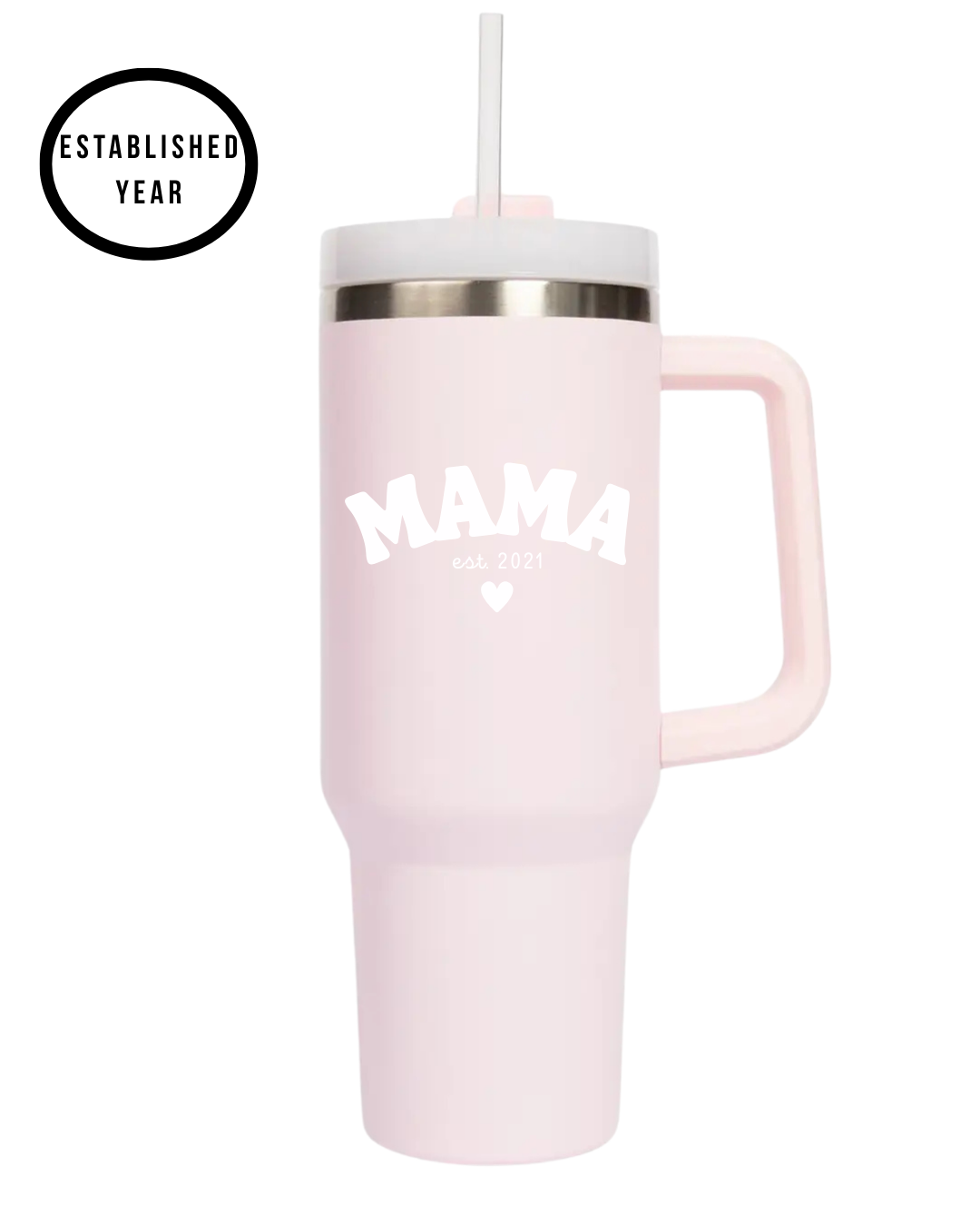 Personalized Mama 40oz Tumbler-Pink