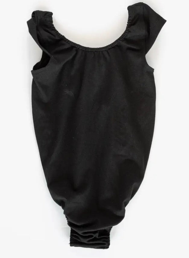 Black Cap Sleeve Bodysuit