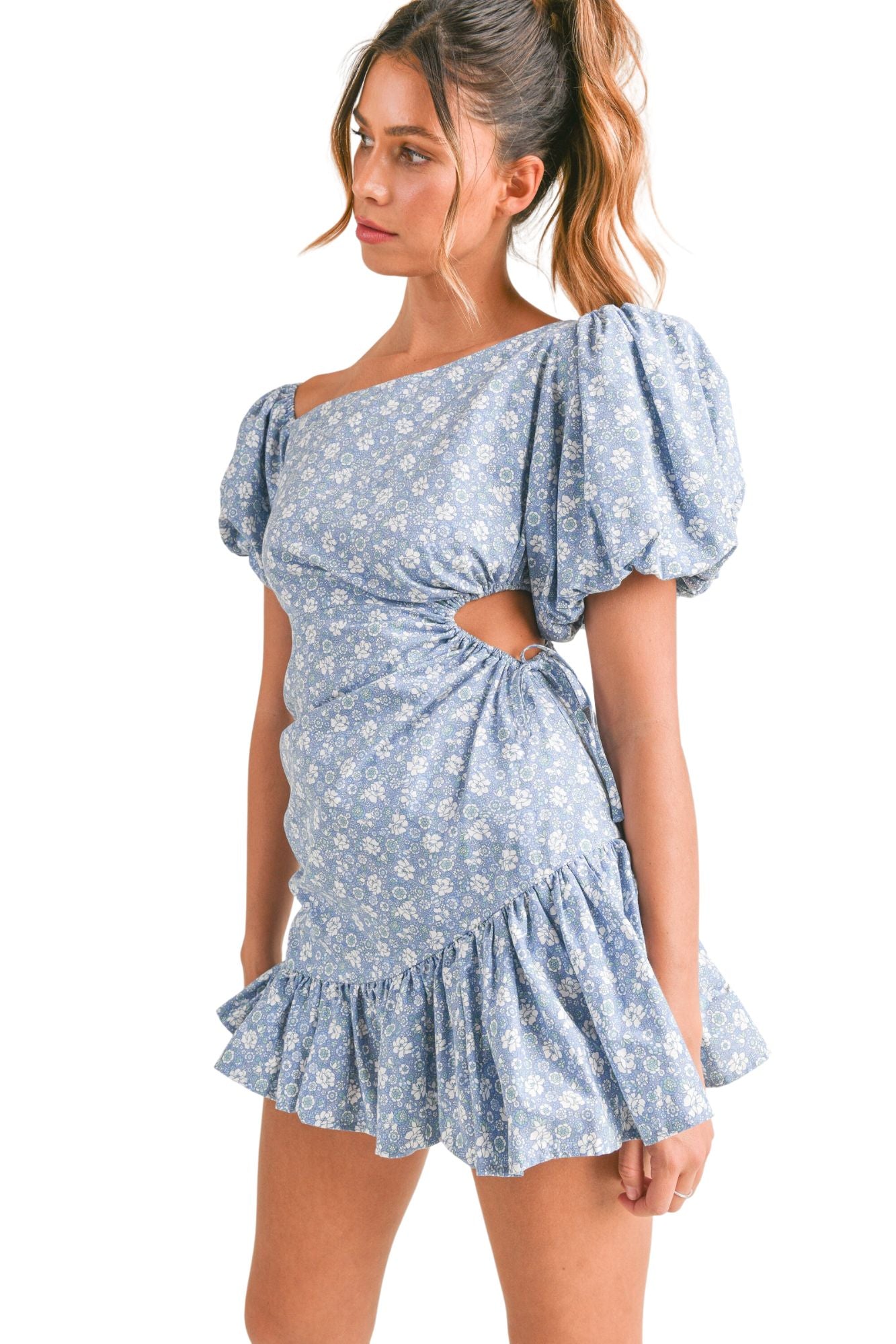 Floral Puff Sleeve Dress